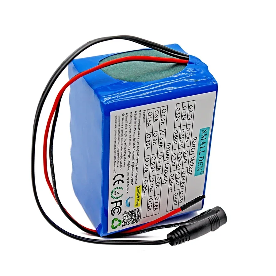 12V 10000mAh 18650 lithium battery pack 3S5P large capacity built-in BMS 10Ah suitable for low-power electronic devices