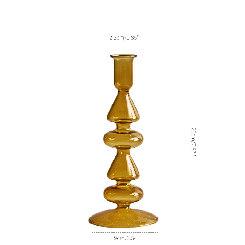 Candelabro de cristal para Decoración de mesa de boda, velas y portavelas para decoración del hogar, , Floriddle: Verde claro