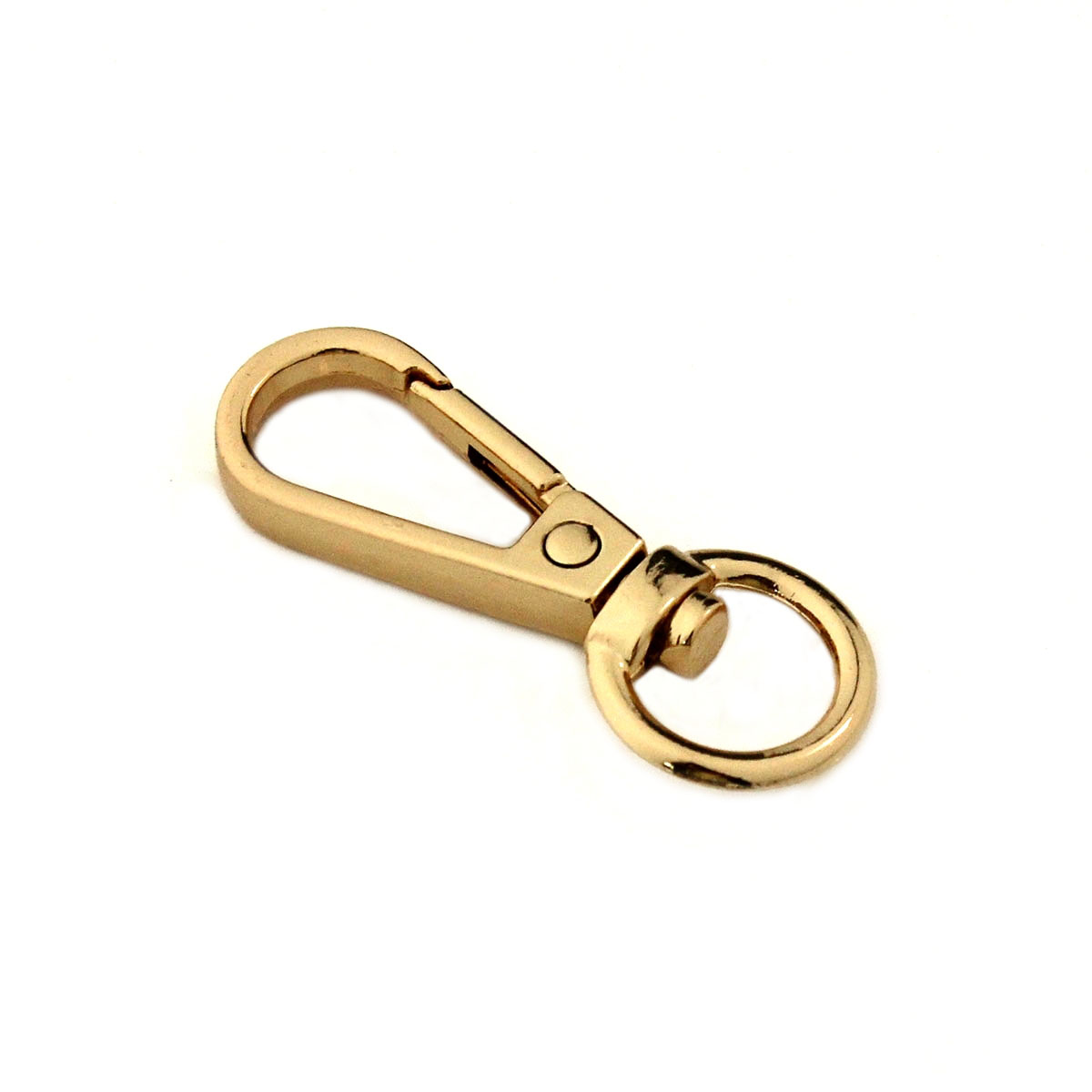 1Pcs Metal Swivel O-Ring Oog Karabijnhaak Trigger Sluitingen Clips Voor Diy Leather Craft Tas Riem Riem singels Sleutelhanger 42Mm: Goud