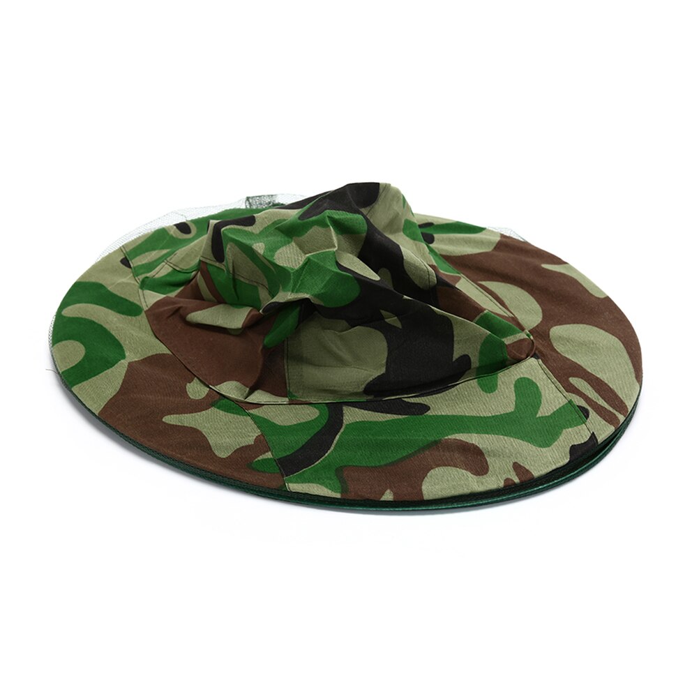 Midge Mosquito Insect Hoed Bug Mesh Head Netto Gezicht Protector Travel Camping Zonnehoed Vissen Caps 32X21.5Cm