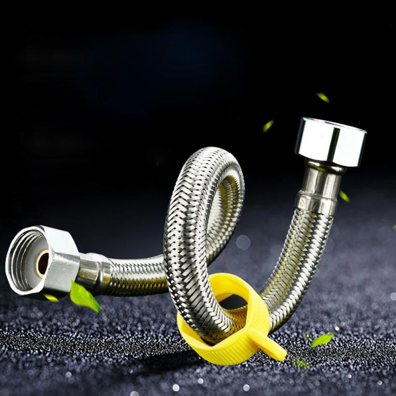 304 Stainless Steel Shower Hose Flexible Bathroom Water Pipe Silver Color Common Pumbing Hoses Bathroom Accessories