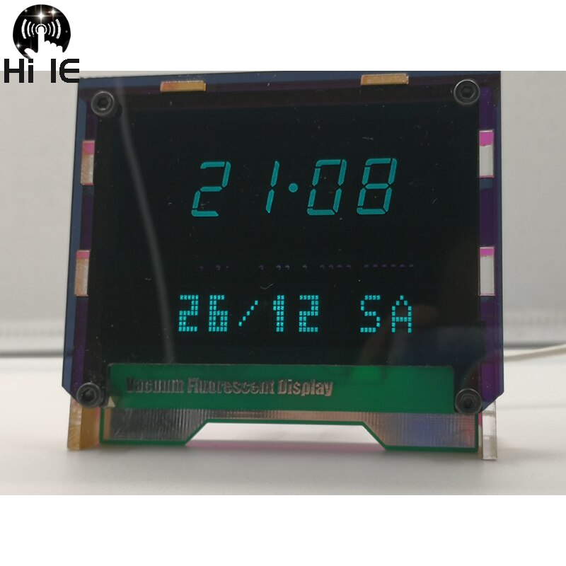 Dual Screen Display Desktop VFD Clock BoyFriend Digital LED Clock Home Clock Ambient Light VFD Screen WIFI Timing