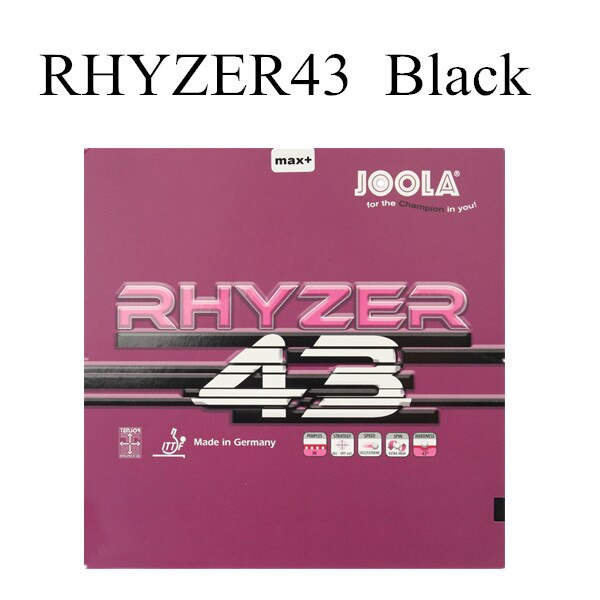 Joola RHYZER 43/48 NEUE) tischtennis Gummi Pips-in Ping Pong Schwamm Tenis De Mesa: 43 Black