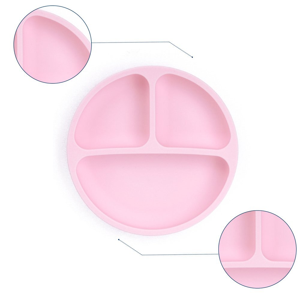 Baby Siliconen Gerechten Zuig Kom Bpa Gratis Siliconen Plaat Kid Servies Peuter Infant Asist Voeden Veilig Gerechten Voeden