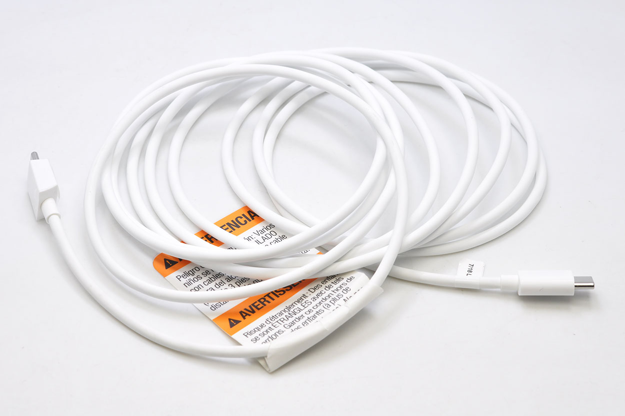 Câble d'alimentation pour caméra d'intérieur Google Nest Cam IQ, cordon d'alimentation de 3m TYPE C USB-C à USB-C