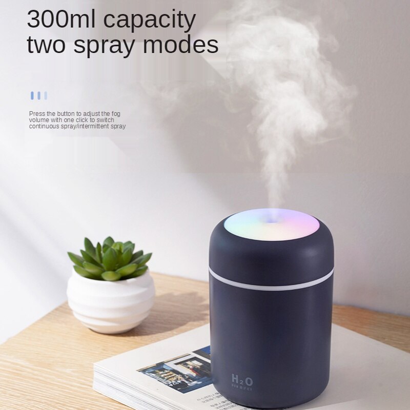 Colorful Cup Purify Air Humidifie USB Electric Mist maker Multicolor Night Light For Room Office Car Humificador Oil Diffuser