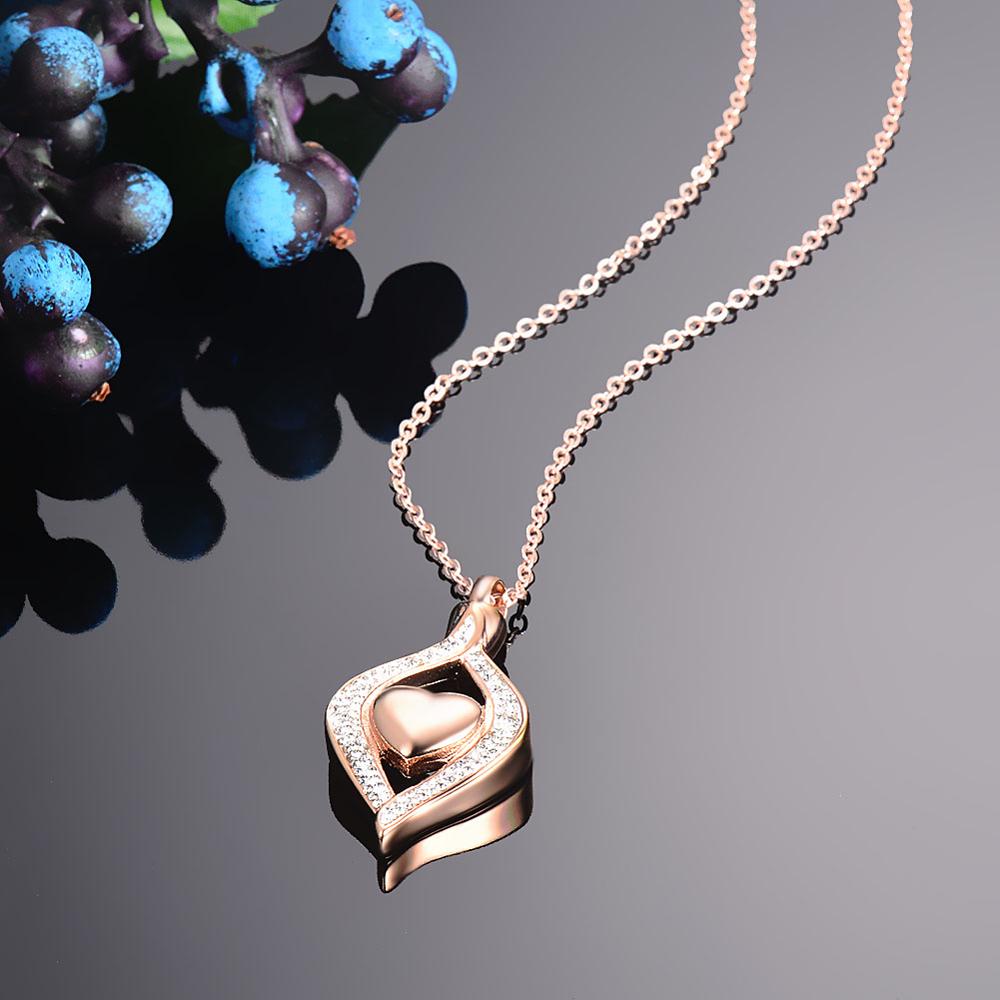 Gioielli in cremazione in acciaio inossidabile per ceneri The Eye of My Heart gioielli commemorativi per ricordo incisi per ciondolo collana in urna
