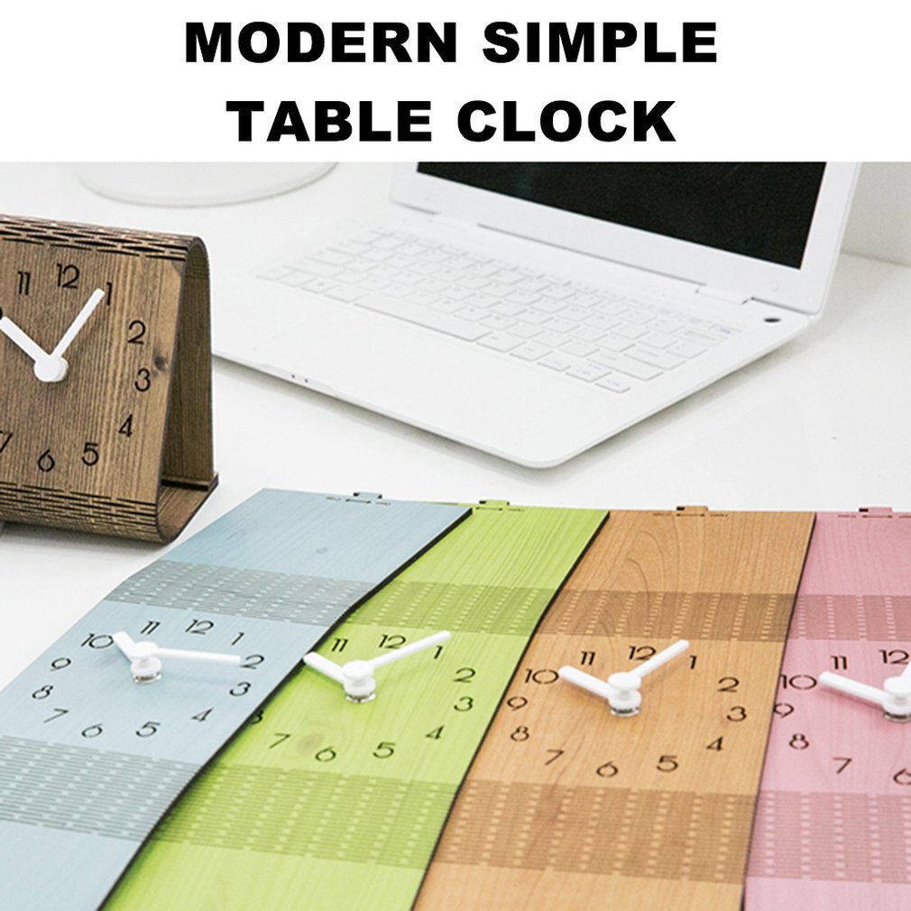 American Modern Minimalist Desktop Clock Desktop Decoration Table Clock Bedroom Mute Pendulum Clock Home Wall Clock