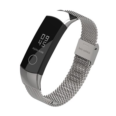 Mijobs Fibbia Milanese Cinturino In Metallo Wristband Bracciale In Acciaio Inossidabile Per Huawei Honor Fascia 4 5 Accessori per Articoli Elettronica Smart di Ricambio: Sliver / For Honor Band 4