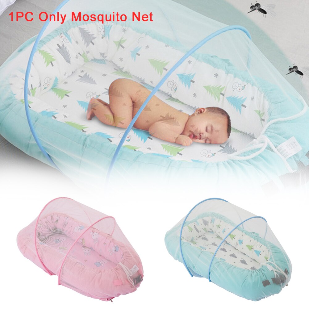 Cama plegable portátil para dormir de 68x48cm, mosquitera fina transpirable para cuna de bebé, decoración multifunción para el hogar y la sala de estar