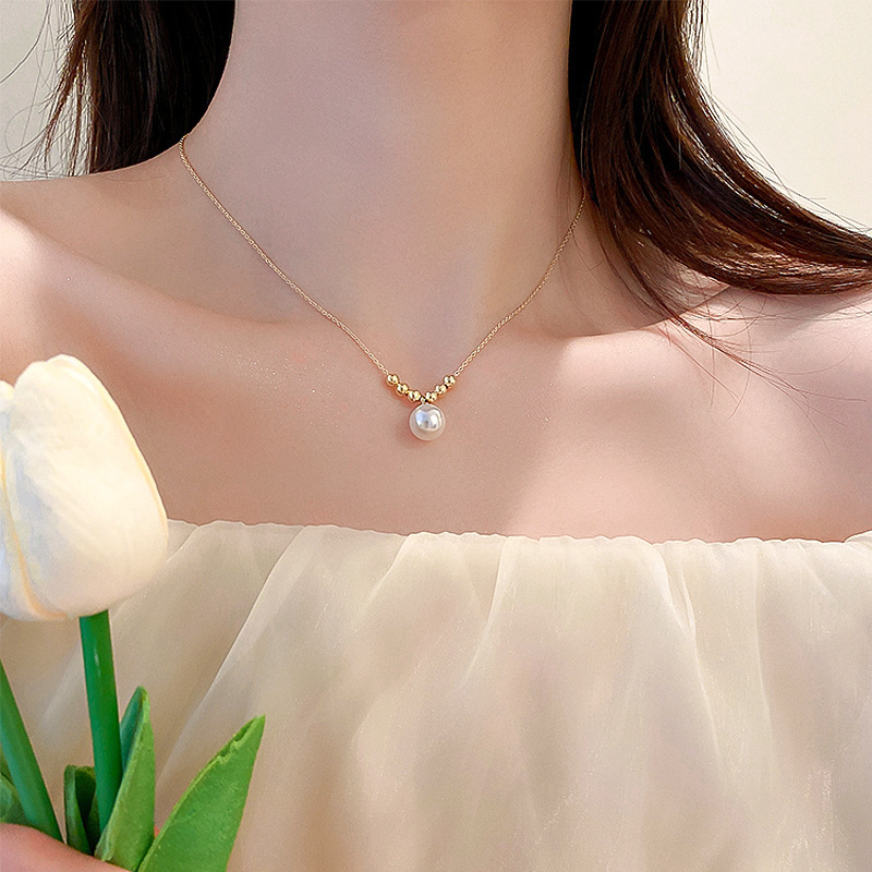 Trend Unique Delicate Chalcedony Tulip Pendant Necklace Women High Jewelry Party: Rust Red