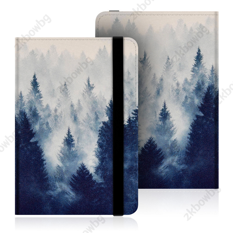 Bonita funda Universal para libro con tapa para Kobo Aura Edition 2 (6 pulgadas) HD E Ink Carta EReader N236 funda para libro electrónico Aura 2 con correa de mano: Marrón arena