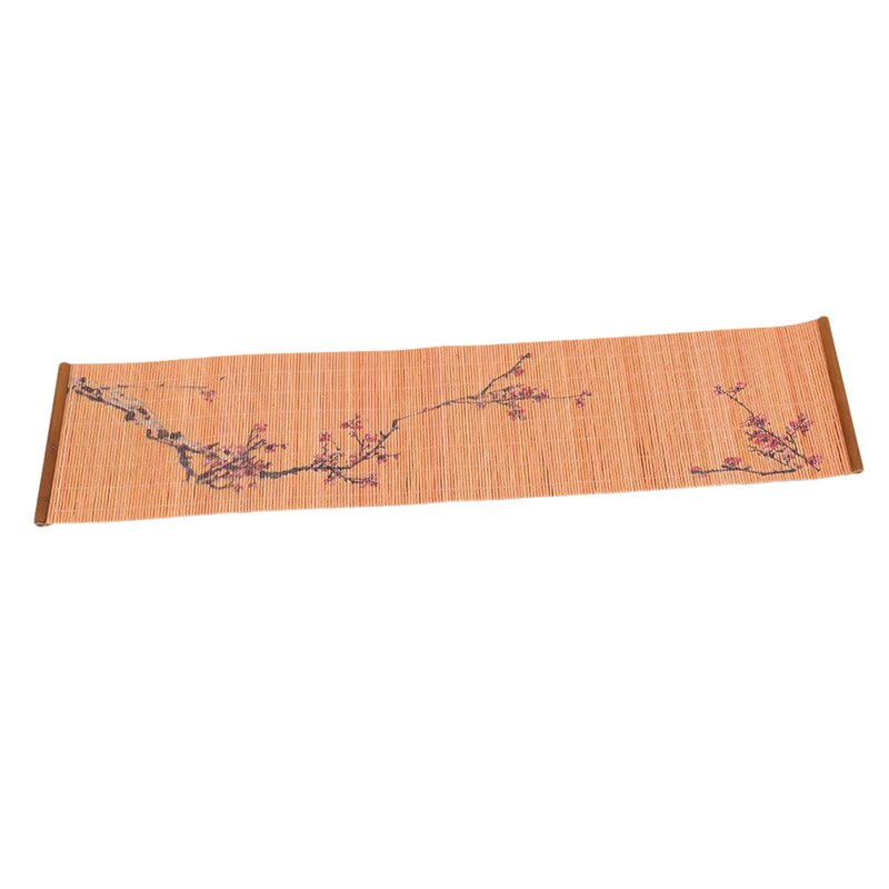 Japanese Zen Style Tea Mats Bamboo Weave Table Runners Curtains Trays Table Cover Kung Fu Tea Set Home Decor Coffee Tablecloth