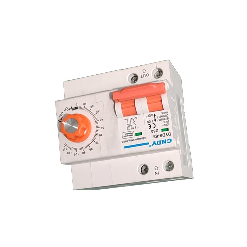 63a 240v a grad afbryder timer mekanisk timer 1 gange tænd/sluk tid indstillet område 1 min -2h for store enheder hjemmepumper osv