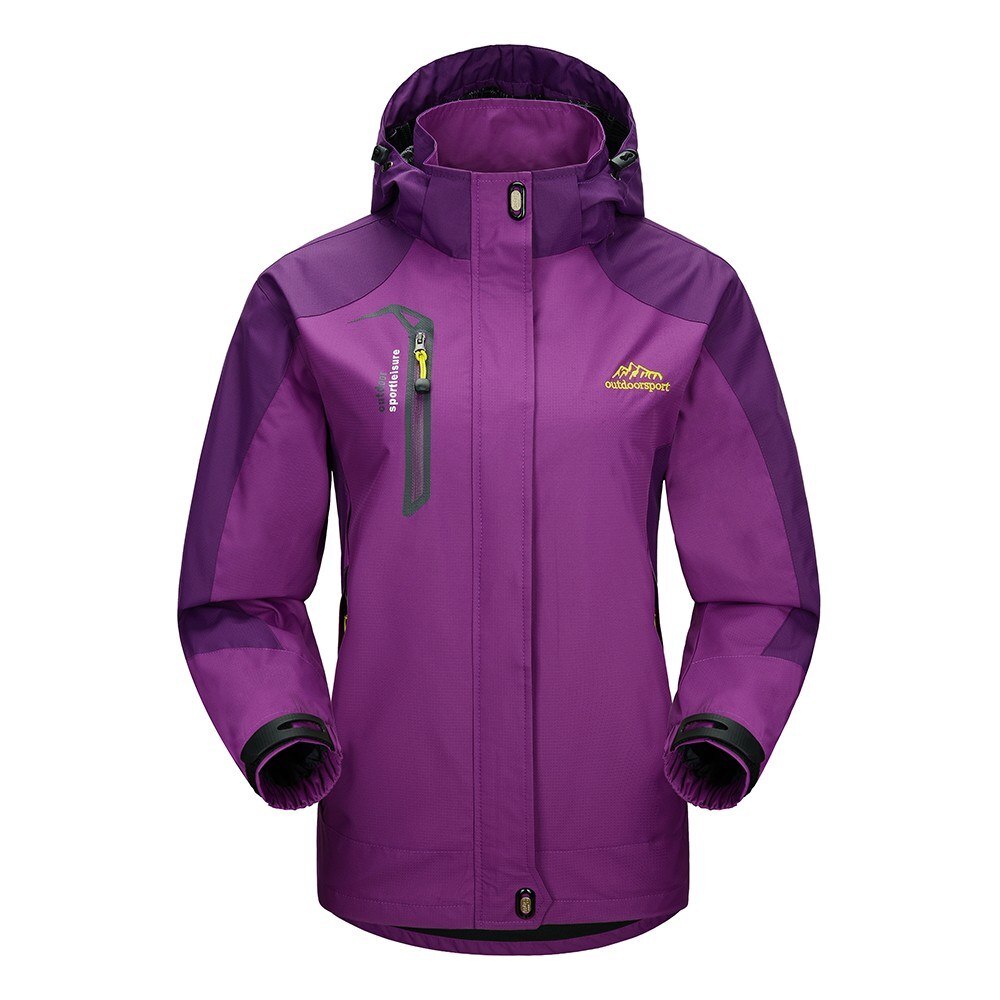 Waterproof Windproof Detachable Hooded Jacket for Women