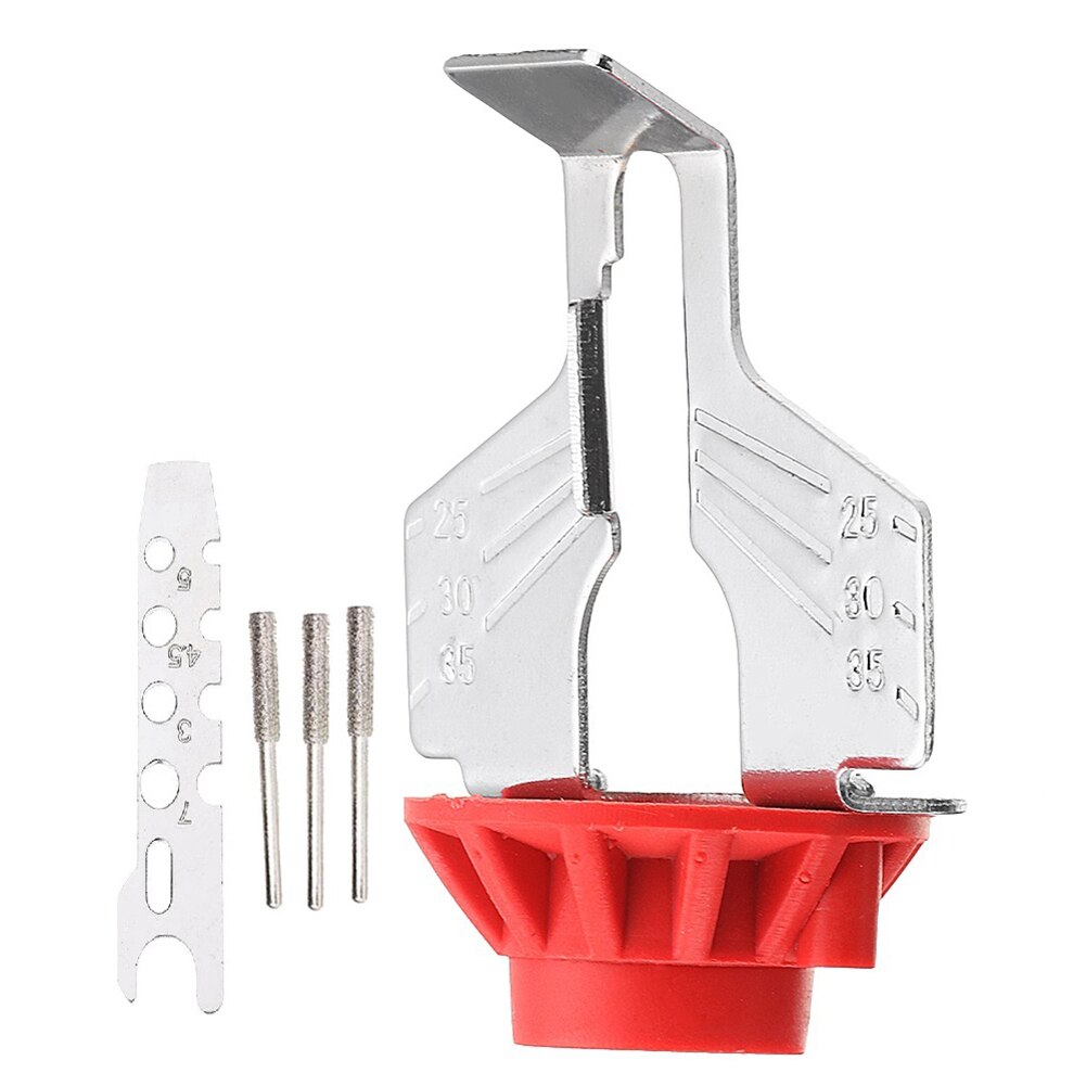 Affûteuse scie à chaîne outils de meulage de dents meuleuse électrique accessoires pour affûter l'outil de jardin en plein air: Red