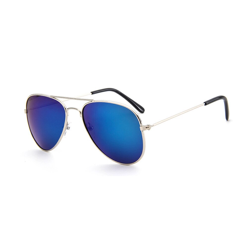 1 pieza de nuevas gafas de sol clásicas para niños, gafas de espejo coloridas para niños/niñas, montura metálica para niños, lindos anteojos para exteriores: 5