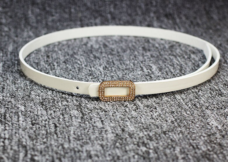 2.3cm breedte vrouwen lederen riem casual dames verstelbare