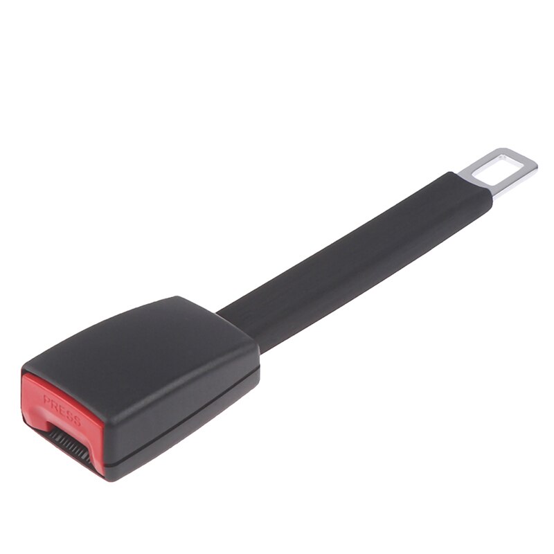 1pc 11 "universal bilbälte förlängare lock säkerhetsbälte förlängning plug spänne säkerhetsbälte clip auto bil interiör tillbehör: Svart