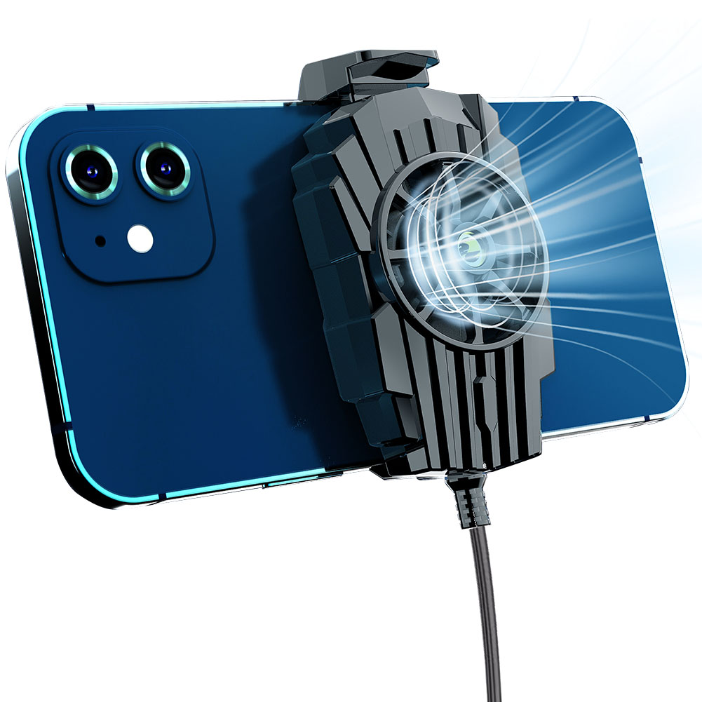 Telefon komórkowy chłodnica wentylator Gamepad uchwyt uchwyt wentylator chłodnicy dla iPhone Huawei Xiaomi wentylator chłodnicy System telefon grzejnik