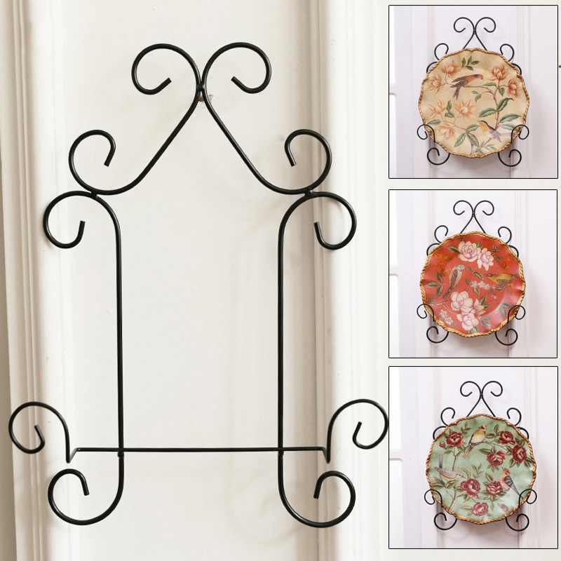 Decorative Home Decor Wall Rack for Plates and Artwork Metal Kitchen Rack