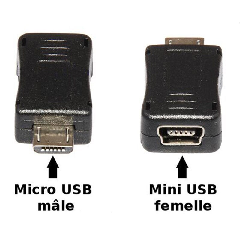 Mini USB 5 Pin Female to Micro USB Male Adapter Data Charger Converter Connector