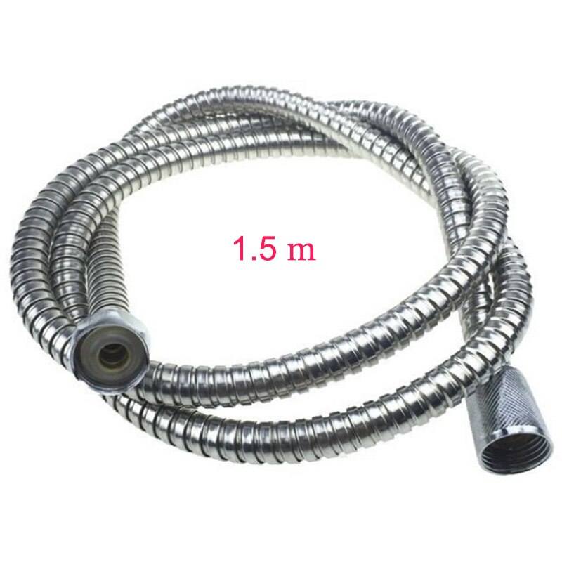 Shower Hose Pipes Fittings Bathroom Accessories Shower holder 1.5/2/3/4/5m Stainless Steel Water Pipe For Bath Shower Head: 1.5m Shower Hose