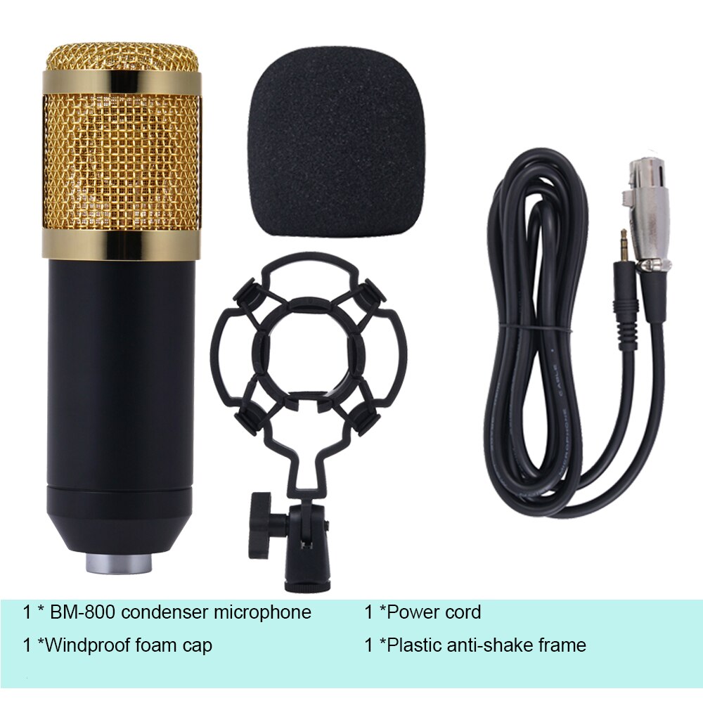 FGCLSY BM800 Condenser microphone For Laptop Windows studio Recording BM-800 Microphone BM 800: Package 3