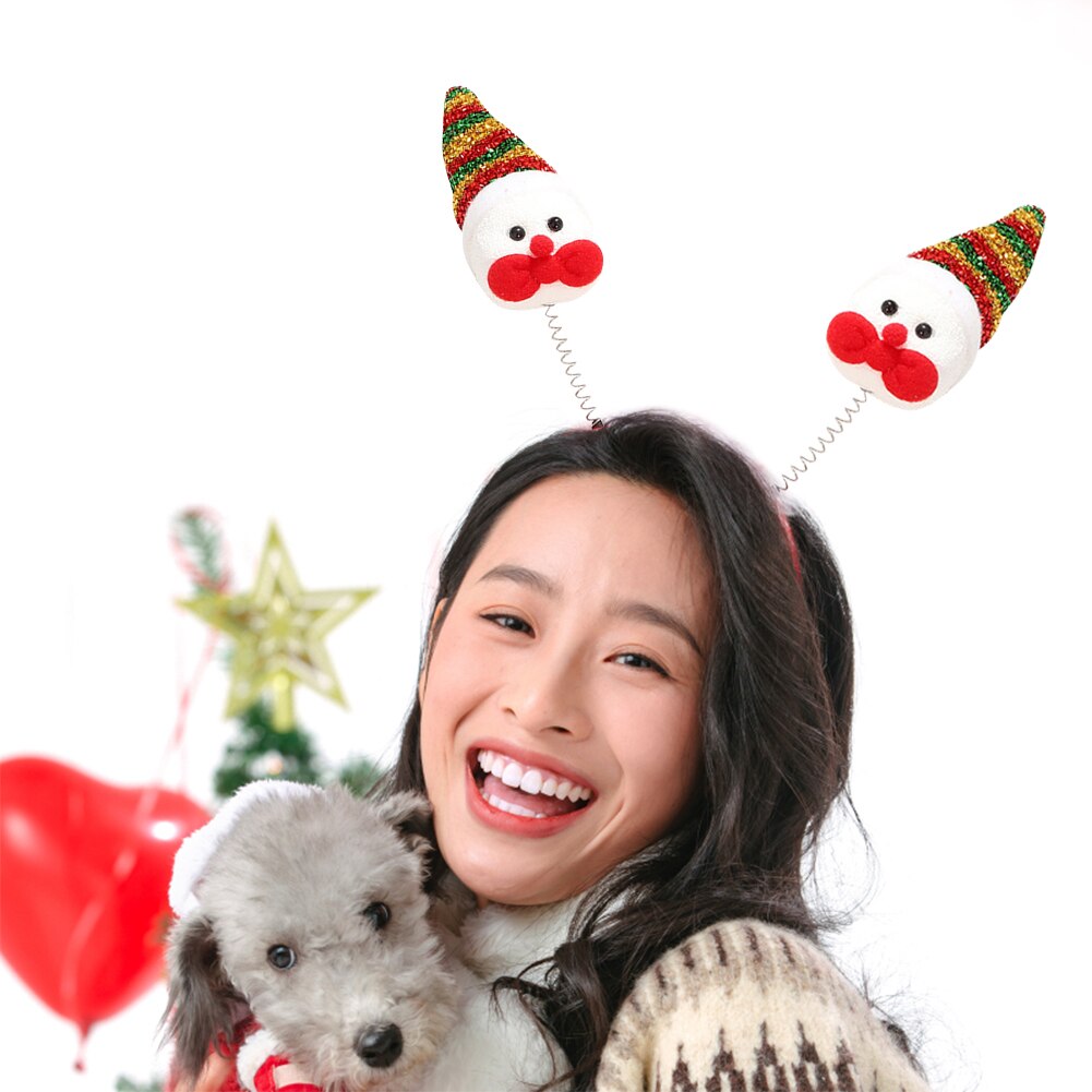 Femmes noël bandeaux bois Turban fête décor cheveux cerceau cheveux accessoires fête décoration de la maison fournitures