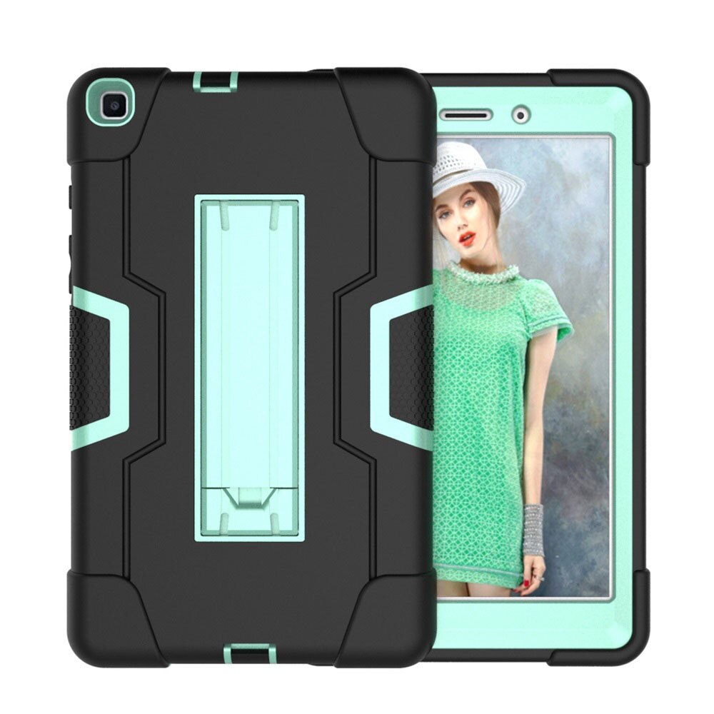 For Samsung Galaxy Tab A 8.0 SM-T290 SM-T295 Tablet Case Shockproof Kids Safe PC Silicon Hybrid Stand Full Body Cover: C