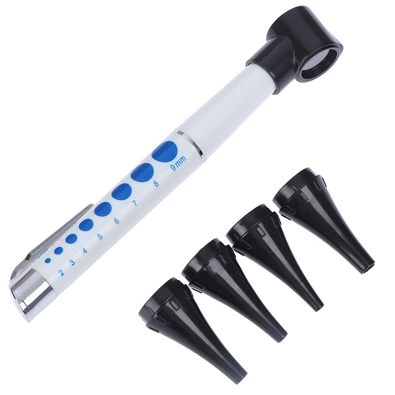 Zaklamp/Vergrootglas Len/4Glimp Led Lamp Otoscoop Penlight Oor Schoner Diagnostic Earpicks Gezondheid Ear Care Tool