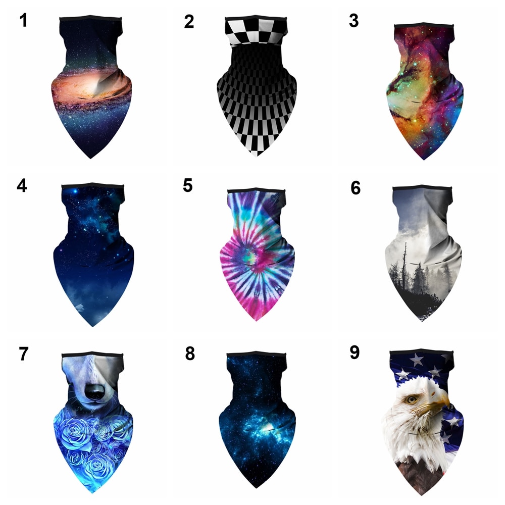 Summer Bandana Face Tube Neck Multi-function FACE Neck Gaiter Balaclava Gaiter Headband Scarf Headwear Bandana Cap Cycling