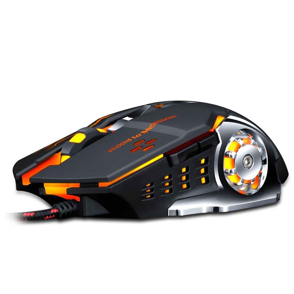 Wired Gaming Mouse 6 Button 3200 DPI LED Optical USB Computer Mouse Gamer Mice Silent Game Mouse+Gaming Mouse Pad