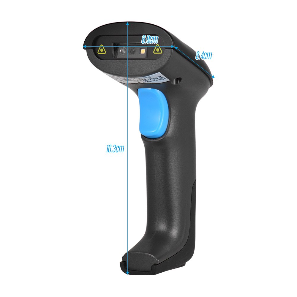 Handheld 3-in-1 Barcode Scanner BT & 2,4G kabellos & verdrahtet 1D 2D Bar Code Leser mit Empfänger USB Kabel für Handy, Mobiltelefon Zahlung