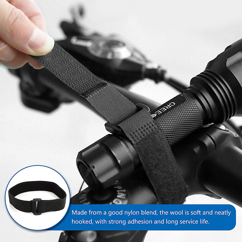 10 pezzi nylon fibbia inversa gancio e cinghia ad anello fascette riutilizzabili cinghie per cavi per filo organizzatore nastro di fissaggio 20/30/40 cm