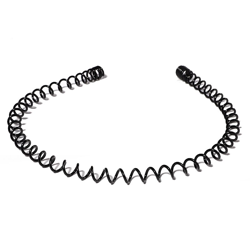 Simple Unisex Hair Band Headband Black Metal Waved Style For Unisex Invisible Sports Hair Card Hair Accessories: style-06