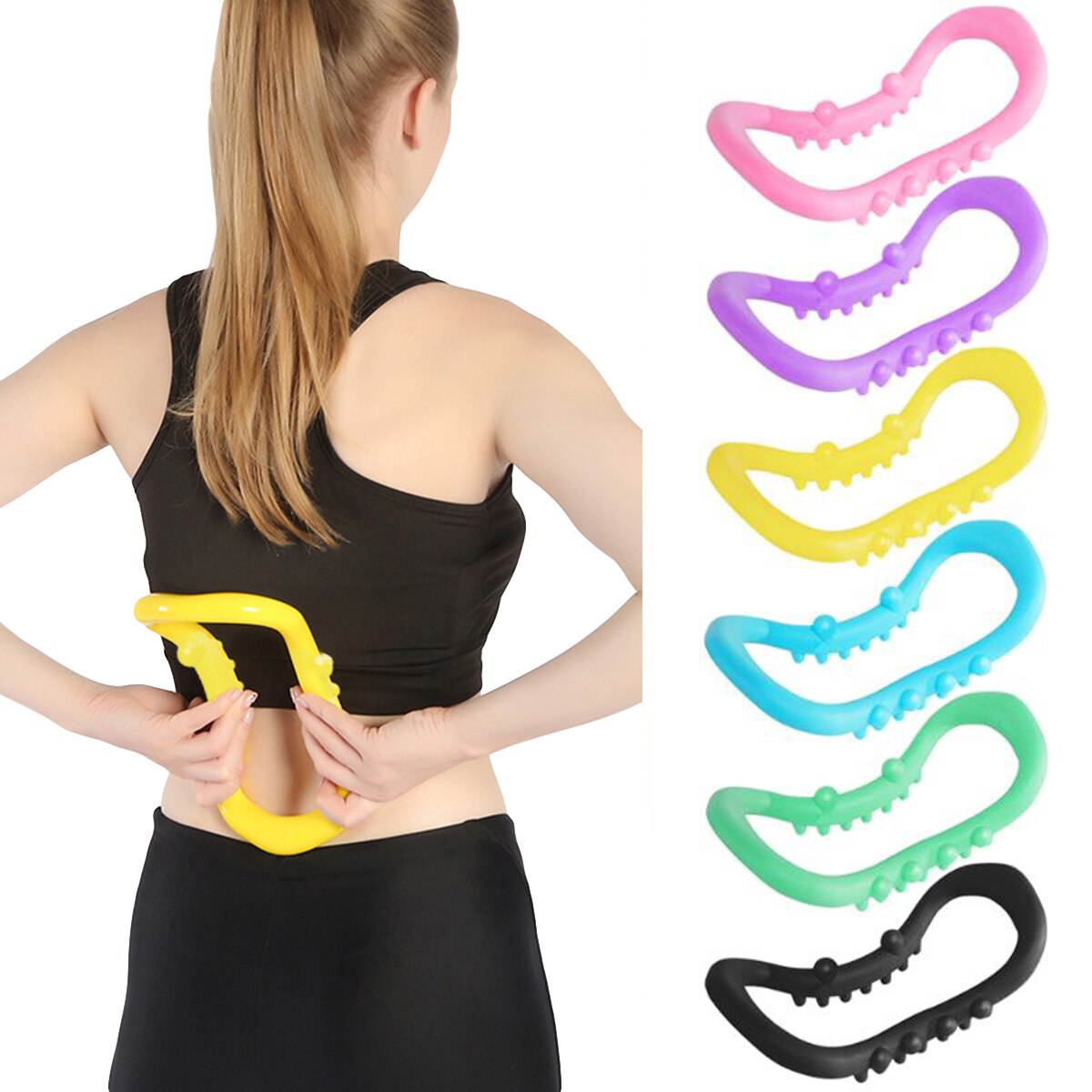 Yoga Ring - Pilates Bodybuilding Exercise - Fascia Massage Workout Tool