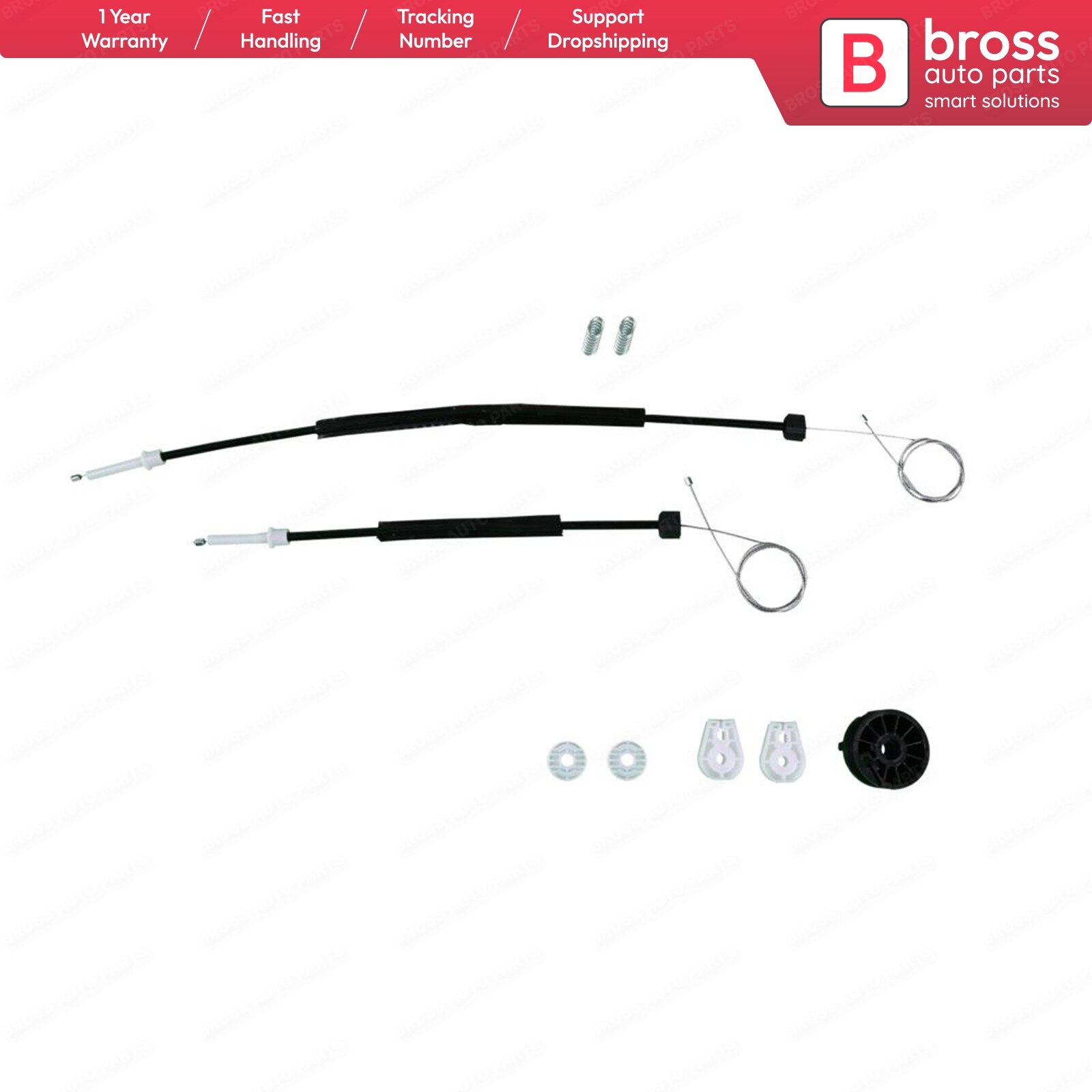 Bross Auto Teile BWR565 Fensterheber Reparatur Bausatz Hinten Verknüpfungen für Renault Megane 2 Cabriolet CC 2002 Schnelle türkei Einkaufen