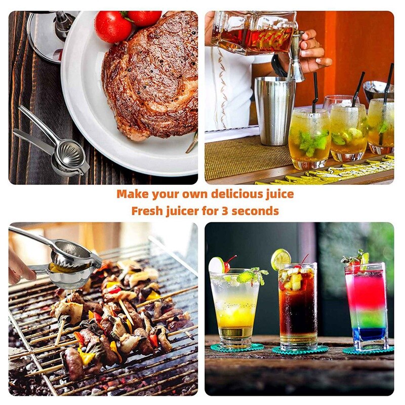 304 Stainless Steel Manual Lemon Juice Squeezer