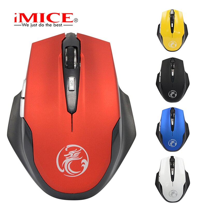 Imice ergonomische 2.4 ghz 6- knops opto-elektronische draadloze muis draadloze pc-computer gamingmuis muizen computer kantoor