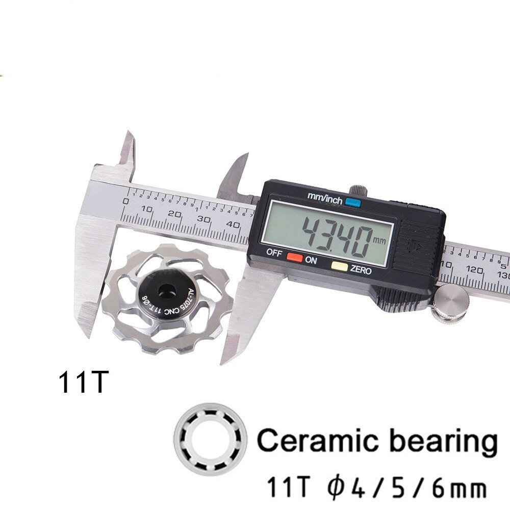 11T MTB Ceramic Bearing Bicycle Bearing Jockey Wheel Guide Roller Pulley Wheel Rear Derailleur Guide Wheels