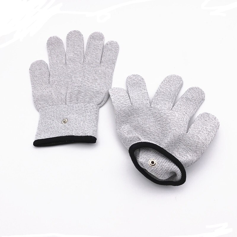 Ademend Geleidende Vezel Elektrode Handschoenen Hand Therapie Massage voor Elektrische Body Massager Machine Gezicht Been Hand Pijnbestrijding