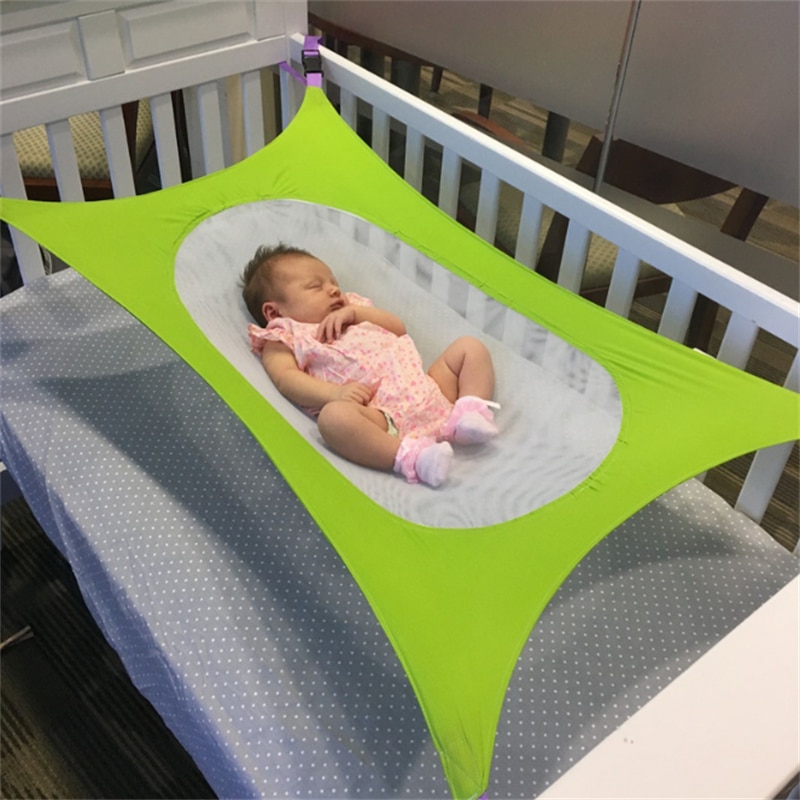 Zuigeling Rustgevende Baby Hangmat Pasgeboren Slapen Bed Veilig Afneembare Baby Wieg Crib Swing Elastische Hangmat Verstelbare Netto Draagbare