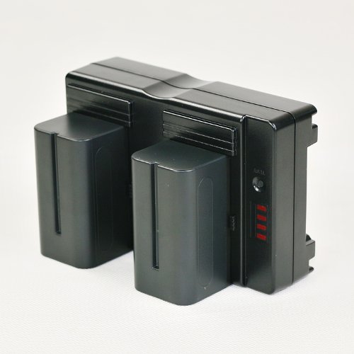 Fotopal NP-F à placa do adaptador do conversor da bateria da v-montagem com entalhe duplo para NP-F550 NP-F750 NP-F970 séries