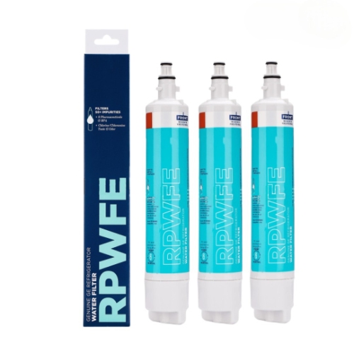 RPWFE Sostituzione del filtro dell'acqua del frigorifero per GE RPWF compatibile GYE22HMKES GYS22GMNES GYE22HBLTS DFE28JSKSS GFE28HMHES DWF-36: nero