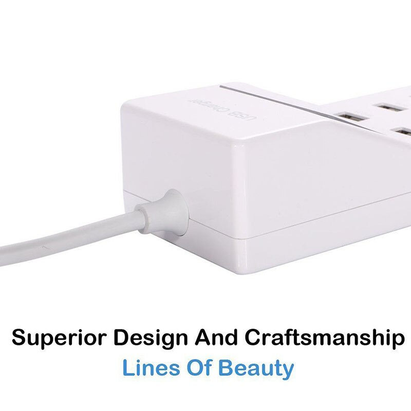 Universal Smart 8 Port USB Wall Charger Display Screen US EU Plug Travel AC Power Adapter Socket for Cell Phone Tablet Camera