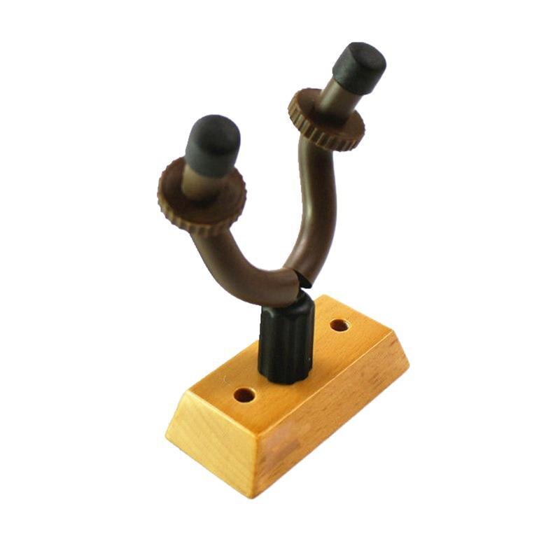 Wall Mount Ukulele Gitaar Hanger Haak Klassieke Ukulele Luit Houder Keeper Auto Grip Systeem Rubber Kussen Houten Basis: A