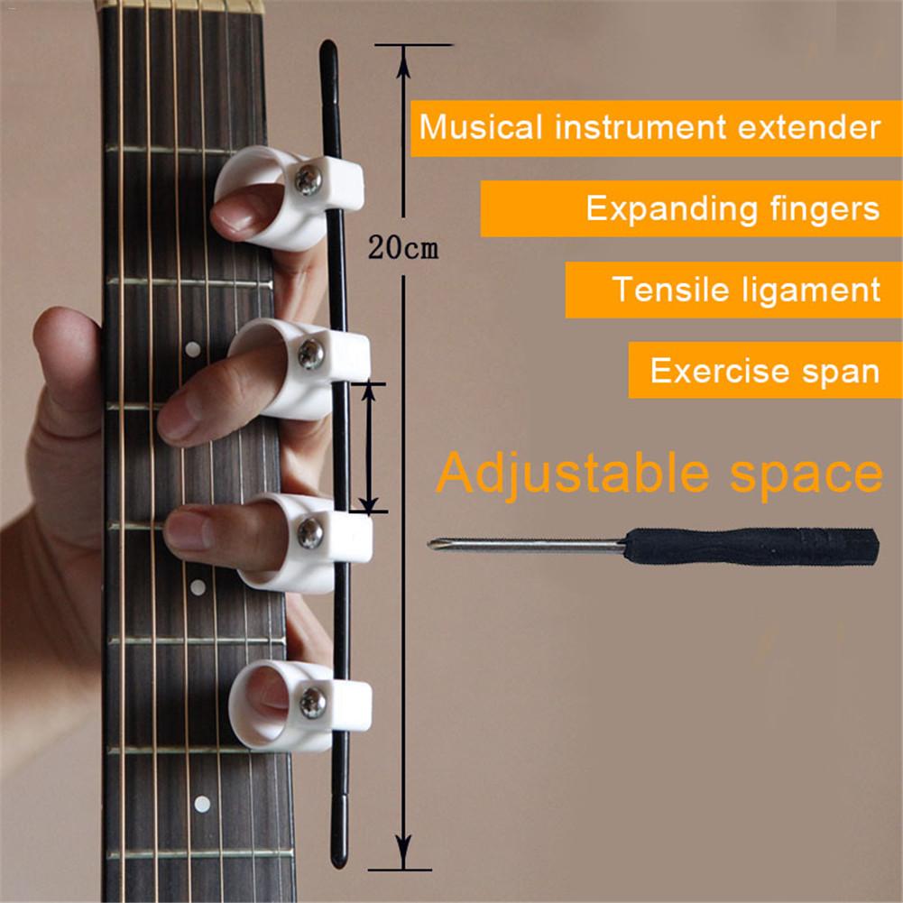 Extensor de guitarra acústica de plástico, instrumento de extensión de dedo Musical, accesorios para la práctica del palmo del Piano