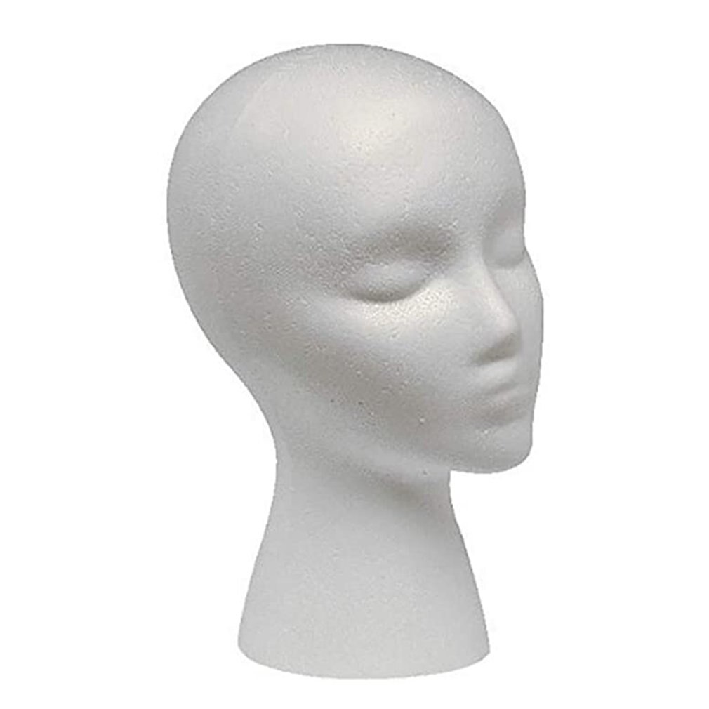 Foam Head Practical Mannequin Head Dummy Head Female Head Model Hat Wig Glasses Convenient Prop Display