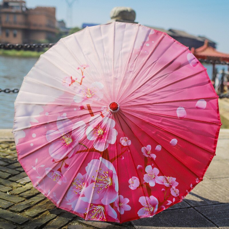Paraply regn kvinder nedhængt loft dekoration paraply cheongsam antik olieret papir paraply fotografi fotografi parasol: 95 huayun